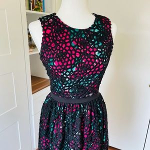 Anthropologie Floral Pop Color Sheath Dress | Wolven